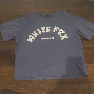 White Fox Grey & White T-Shirt RARE